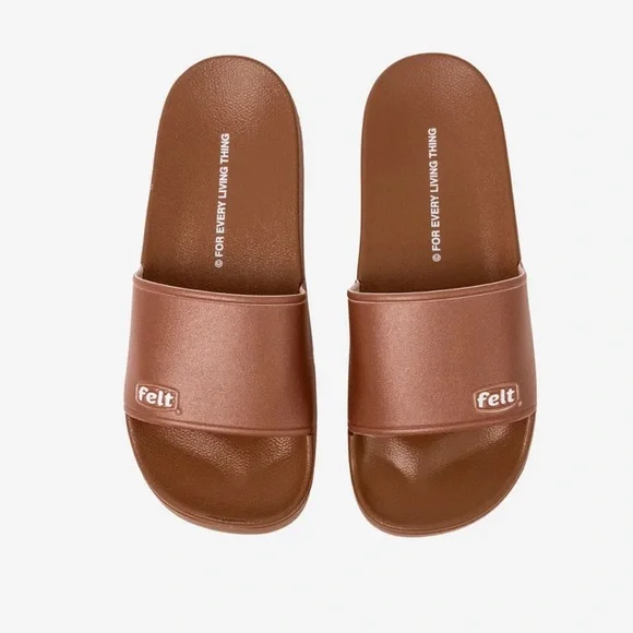 for every little thing | Shoes | Nwt Felt Work Logo Slides  display picture 1
